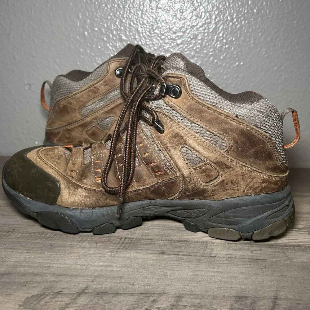 Vasque Scree 2.0 Mid Vibram Mens Size 9.5M Waterproof Hiking Boots Brown Leather